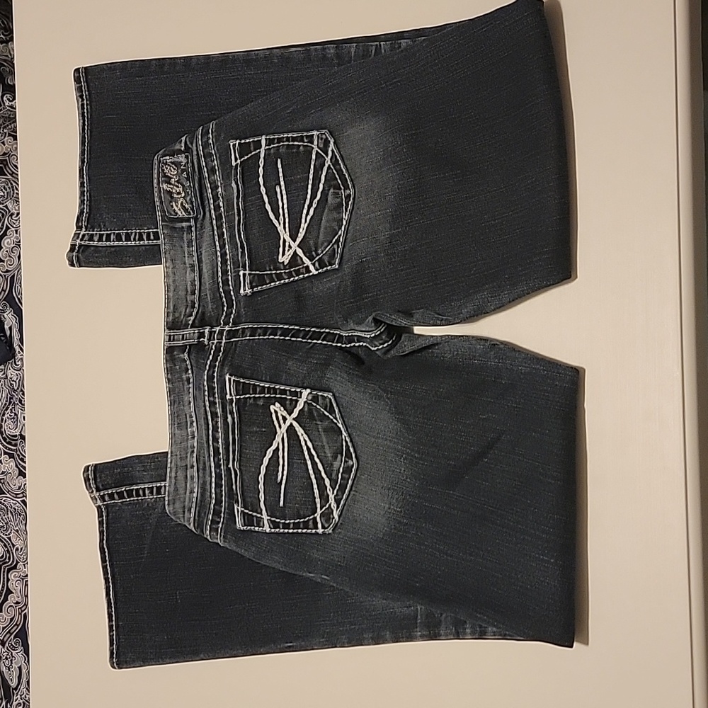Womens Aiko Bootcut Silver Jeans.  28x31